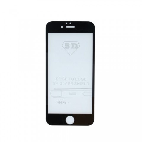 LCD apsauginis stikliukas iPhone 13 mini juodas (black) lenktas 